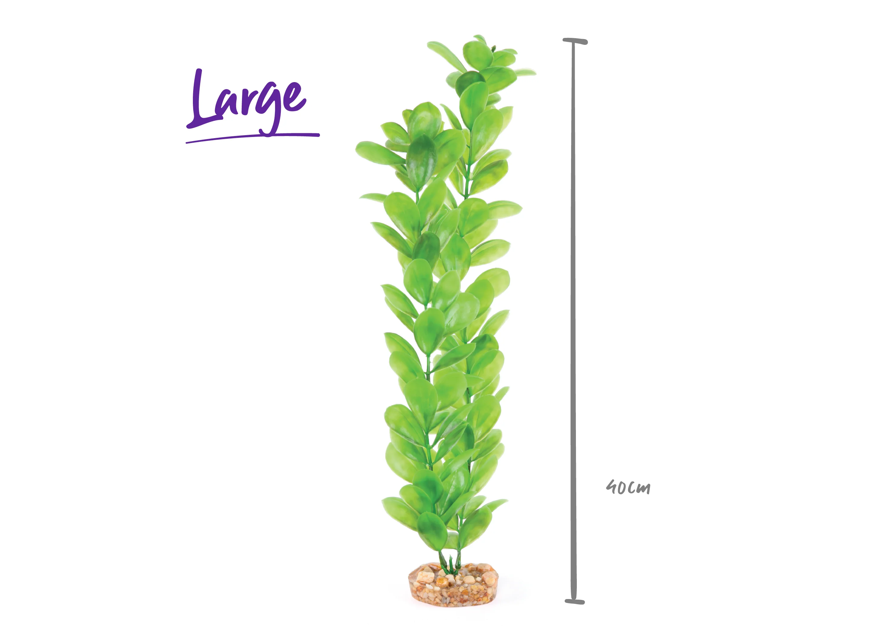 Kazoo Plastic Plant Decorative Large Leaf Green - Image 3