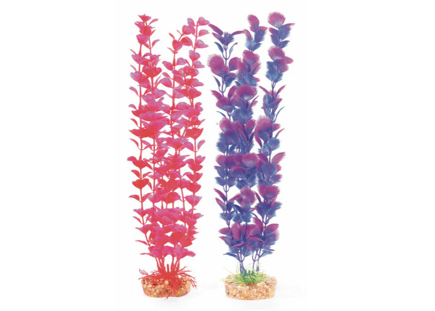 Kazoo Plastic Plant Medium Leaf Pink/Purple - Image 3