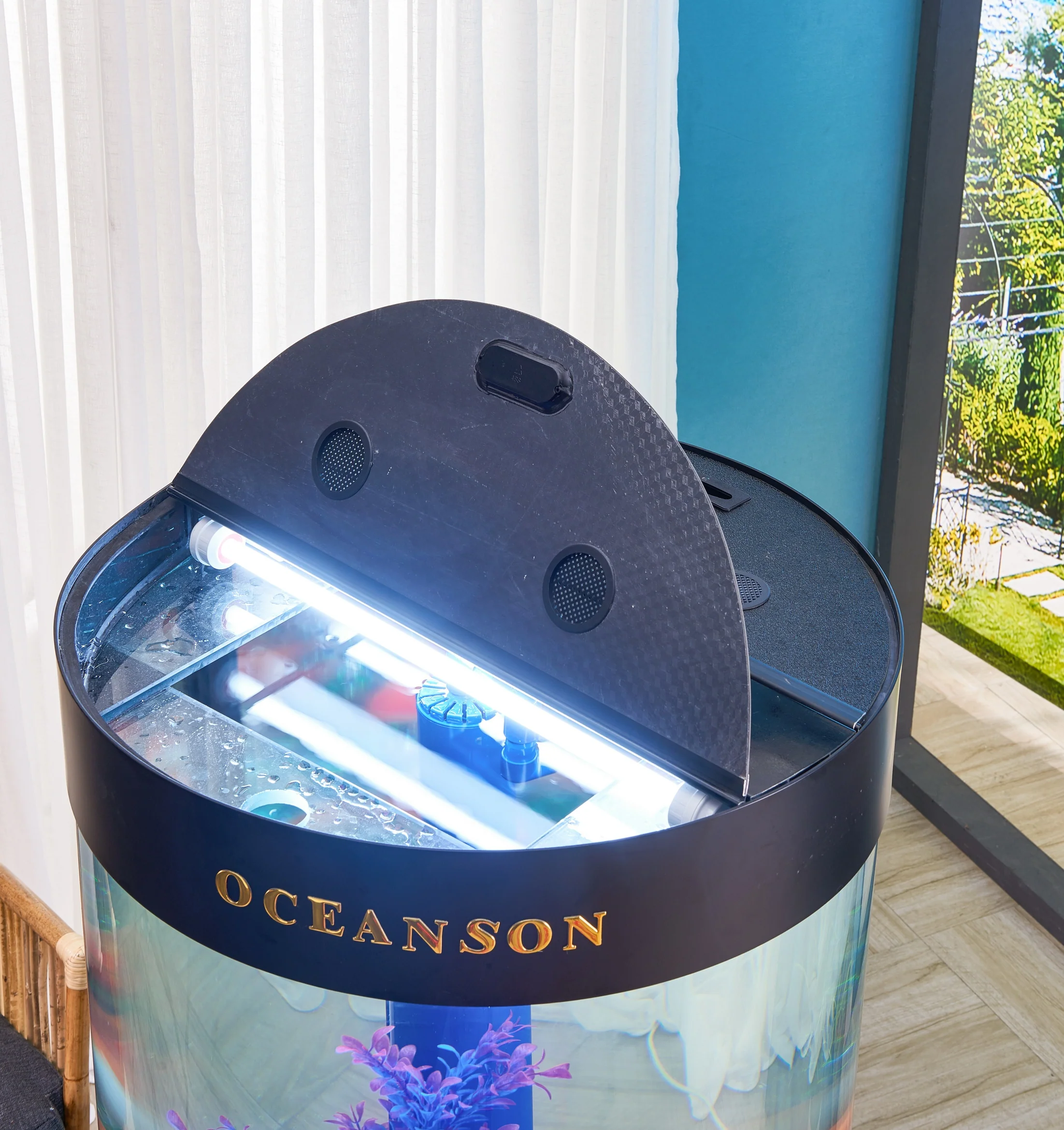Oceanson V5-O80 80cm (D) Aquarium Round Tank with Stand and Sump - Image 7